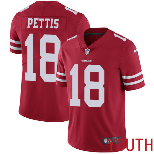 San Francisco 49ers Limited Red Youth Dante Pettis Home NFL Jersey #18 Vapor Untouchable
